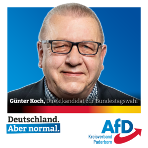 Read more about the article Günter Koch zum Paderborner AfD-Direktkandidaten für die Bundestagswahl 2021 gewählt!