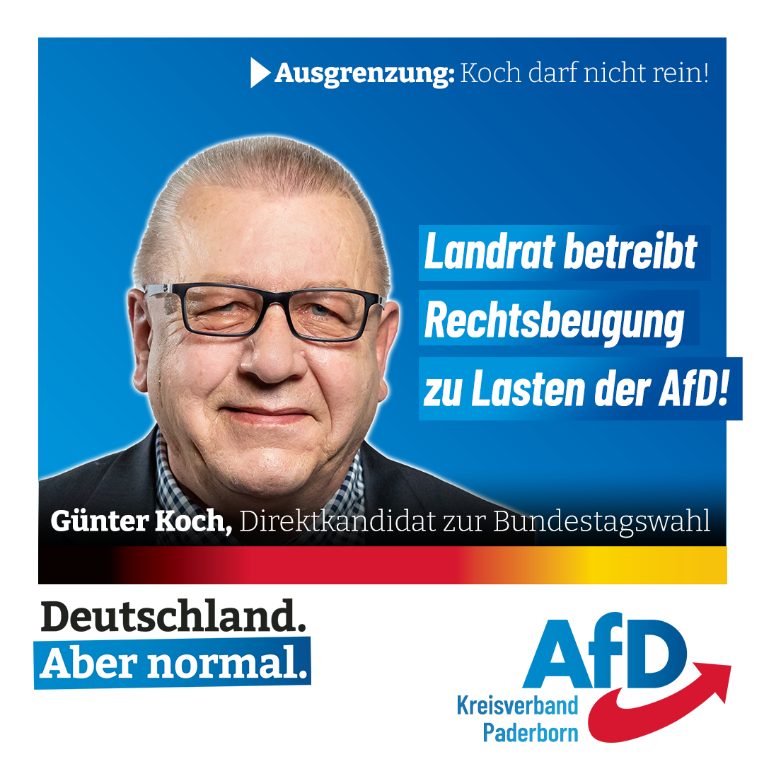 You are currently viewing AfD-Kreistagsabgeordneter darf nicht rein! – Koch muss draußen bleiben