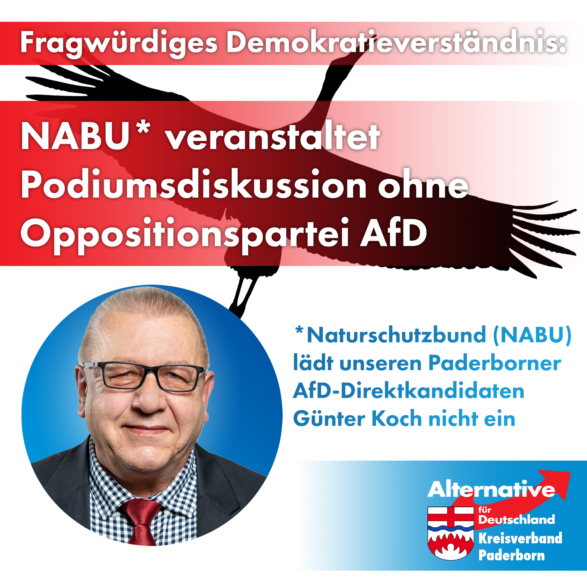 You are currently viewing Fragwürdiges Demokratieverständnis: NABU-Podiumsdiskussion ohne AfD