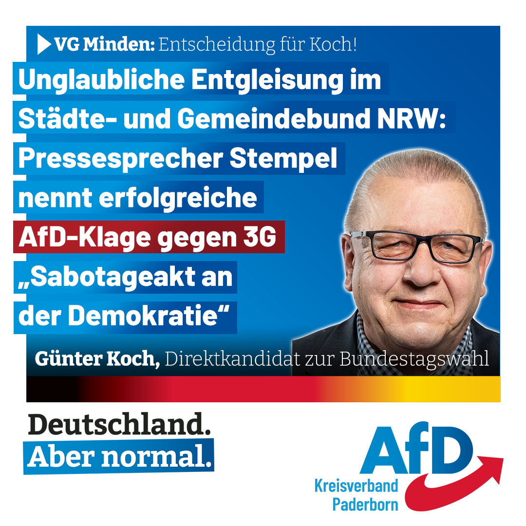 Read more about the article 3G-Klage – Entgleisung im Städte- und Gemeindebund NRW