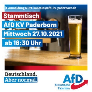 Read more about the article AfD Stammtisch Oktober 2021