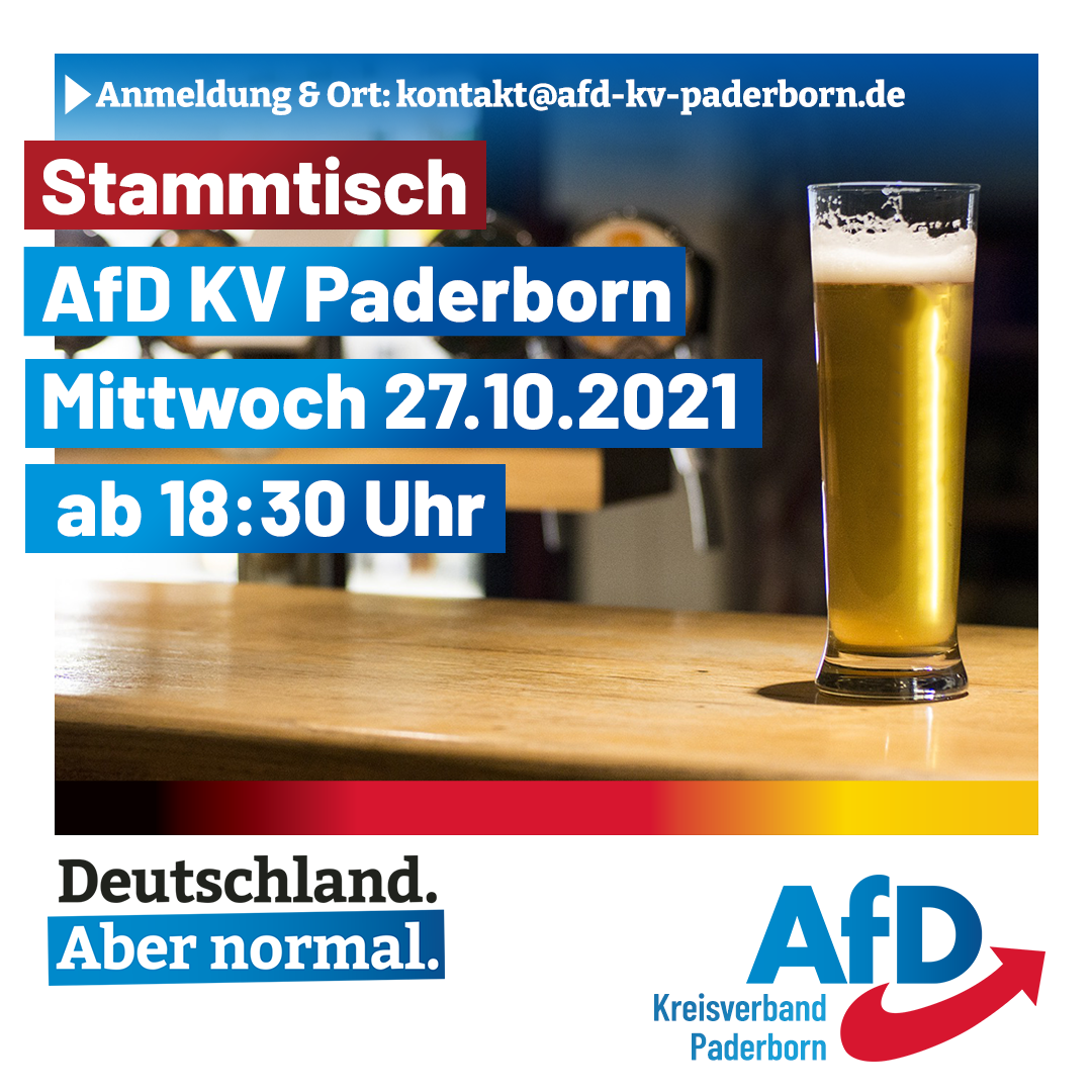 You are currently viewing AfD Stammtisch Oktober 2021