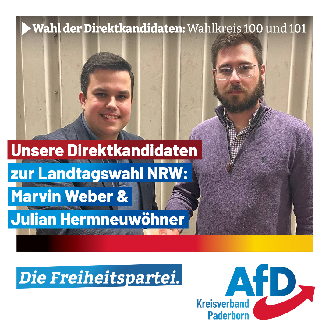 You are currently viewing Landtagswahl NRW AfD Kandidaten Paderborn