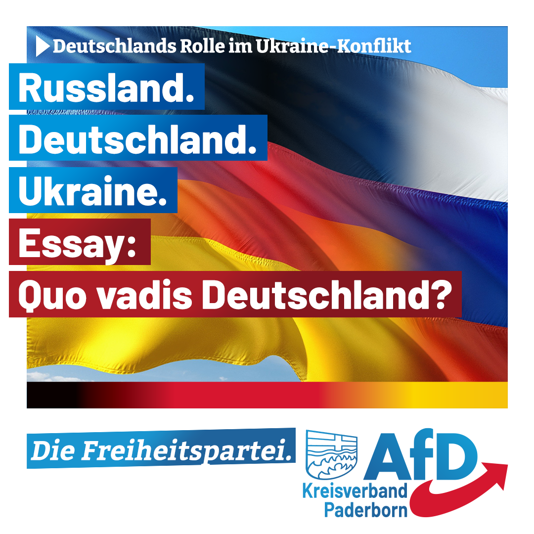 You are currently viewing Essay: Russland. Ukraine. Quo Vadis Deutschland?