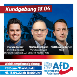 Read more about the article AfD-Kundgebung zur Landtagswahl in Paderborn