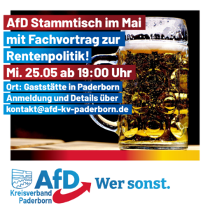 Read more about the article AfD Stammtisch im Mai 2022