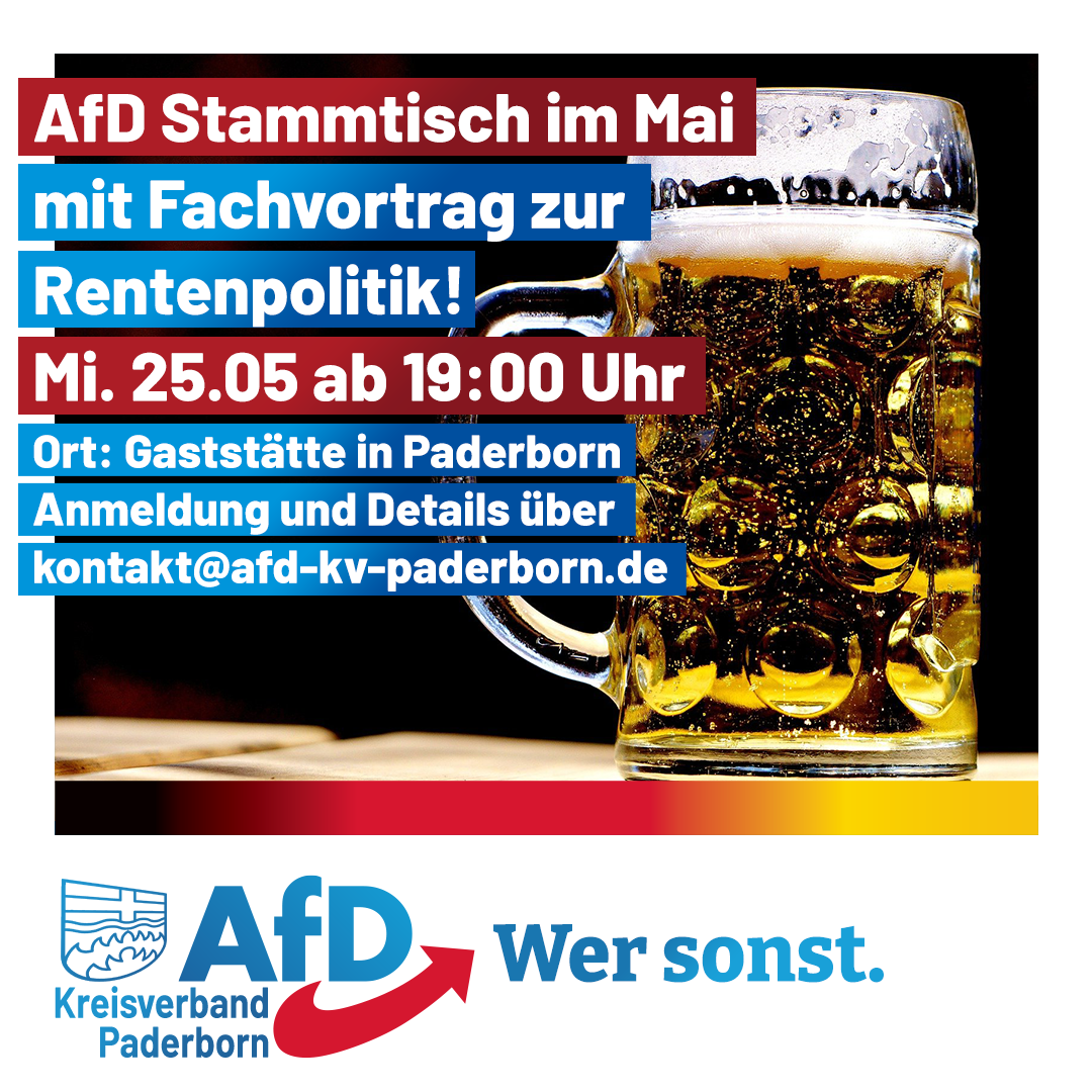 You are currently viewing AfD Stammtisch im Mai 2022