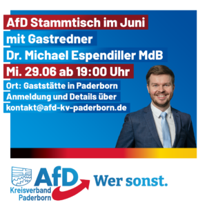 Read more about the article AfD Stammtisch 29. Juni 2022 in Paderborn