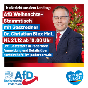 Read more about the article AfD Stammtisch Dezember 21.12.22