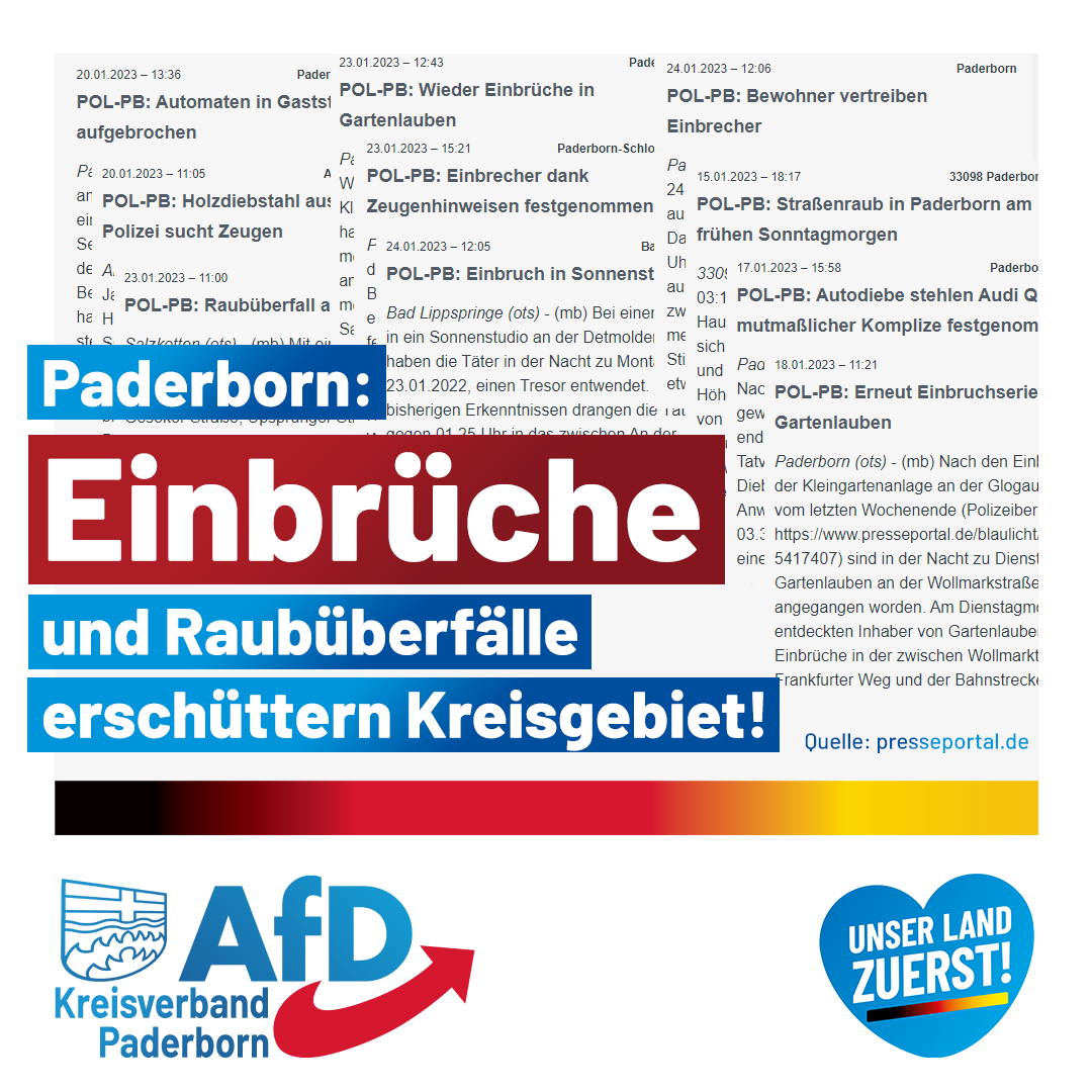 Read more about the article Einbruchsserie in Paderborn?
