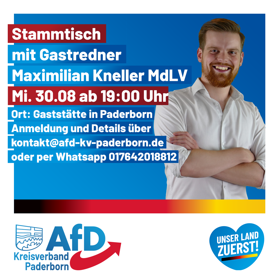 You are currently viewing AfD Stammtisch Paderborn August 2023