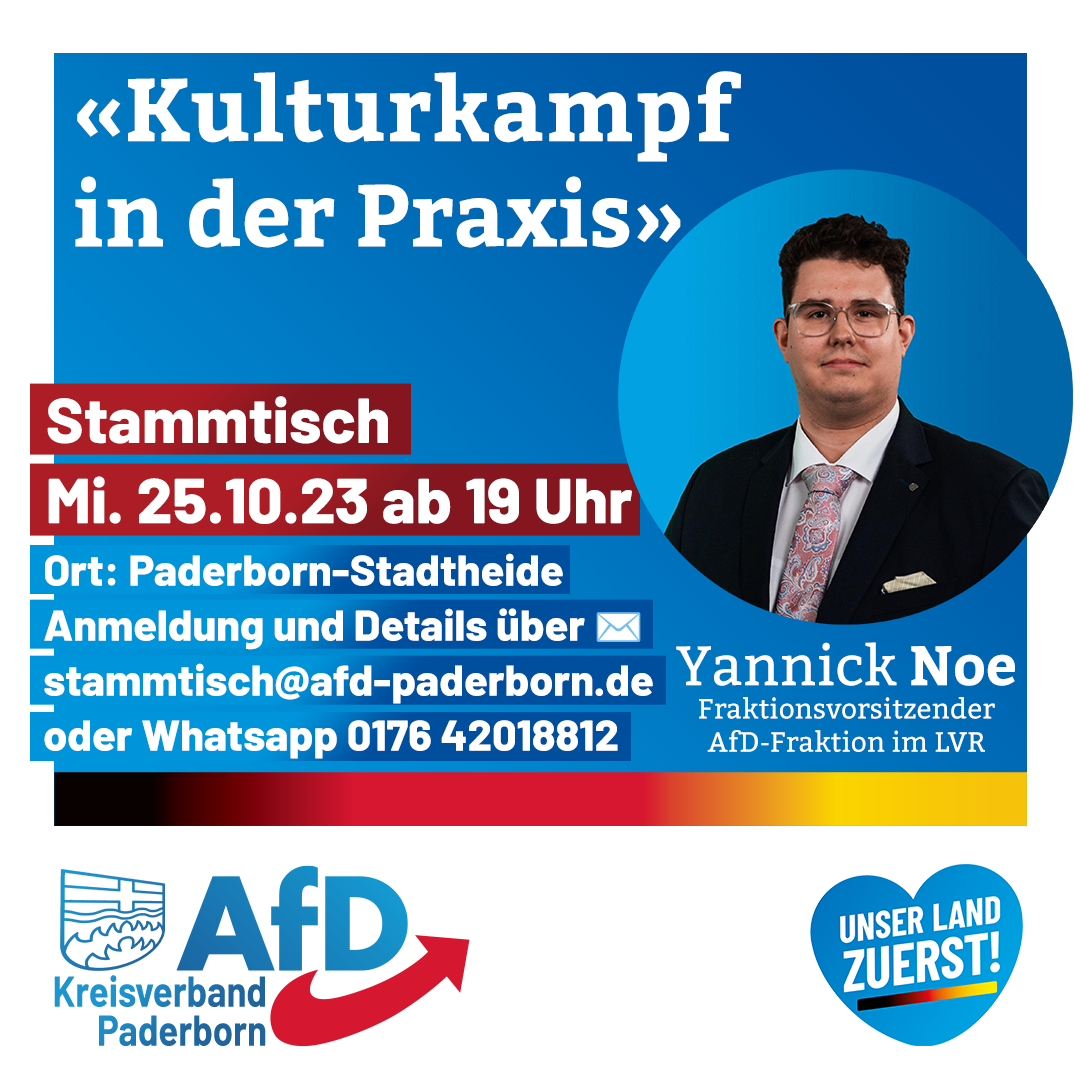 Read more about the article Stammtisch 25.10.23 mit Yannick Noe