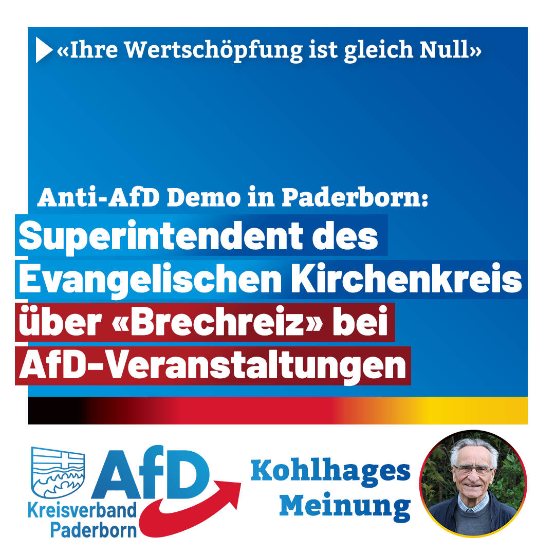 You are currently viewing Anti-AfD-Demo in Paderborn- Kohlhages Meinung