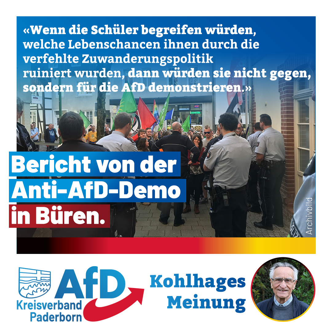 Read more about the article Bericht von der Anti-AfD-Demo in Büren