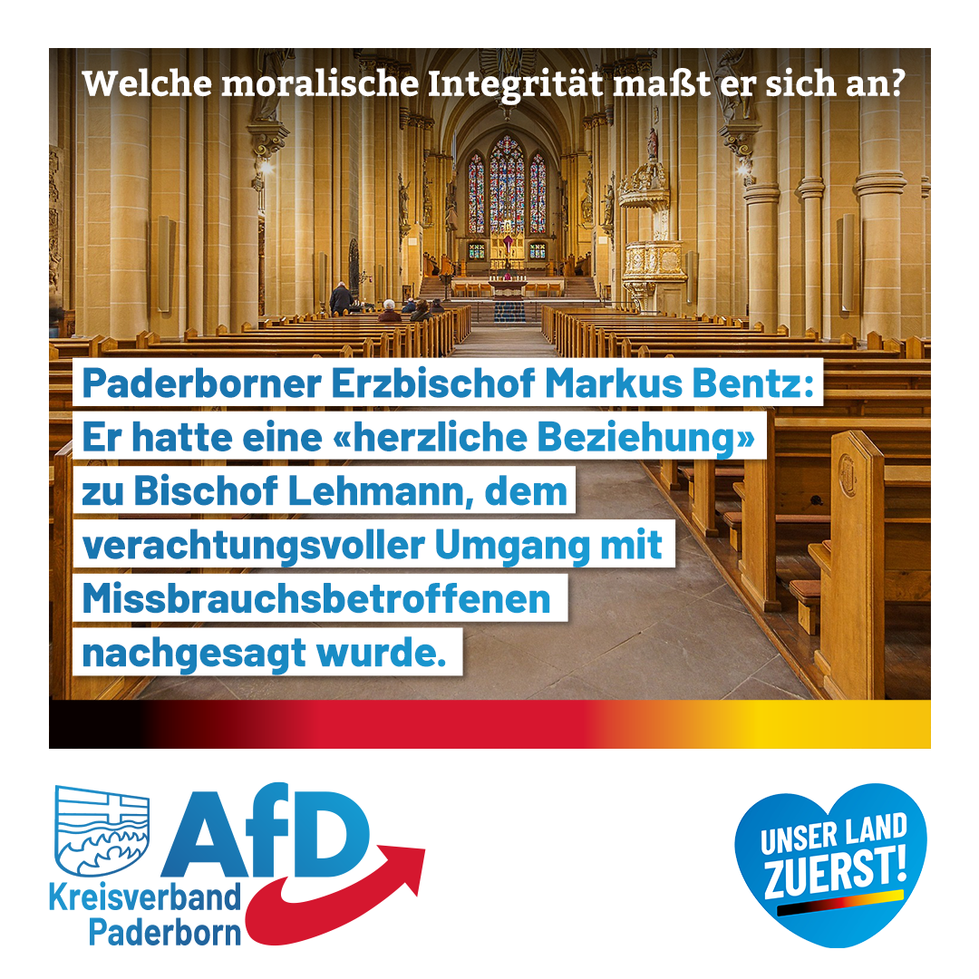 Read more about the article Zweifelhafter Paderborner Erzbischof Markus Benz