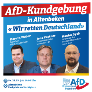 Read more about the article AfD Kundgebung in Elsen 23. März