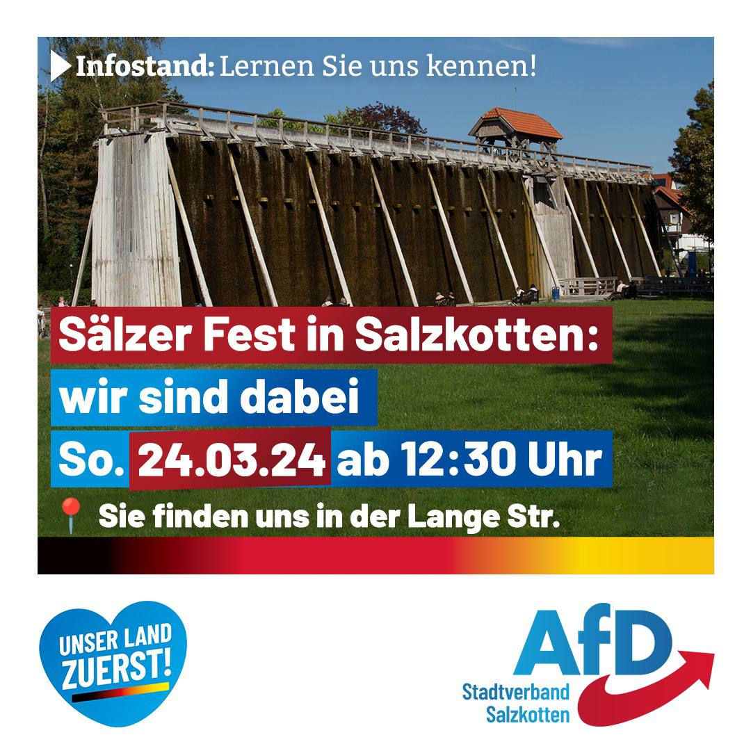 Read more about the article Sälzer Fest Infostand AfD Salzkotten