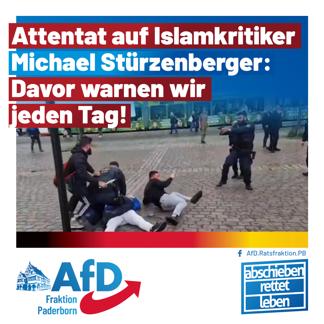 Mehr über den Artikel erfahren Islamistisches Attentat auf Michael Stürzenberger
