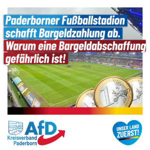 Mehr über den Artikel erfahren Bargeldabschaffung in Paderborner Stadion