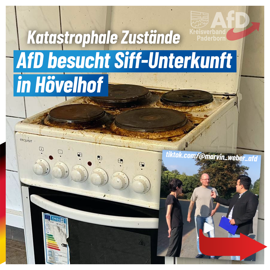 Mehr über den Artikel erfahren AfD klärt auf: Katastrophale Zustände im Asyl-/Obdachlosenheim in Hövelhof: