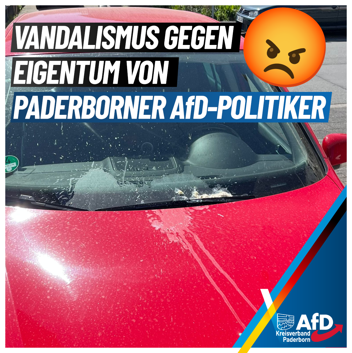 Mehr über den Artikel erfahren Vandalismus gegen Eigentum von Paderborner AfD-Politiker