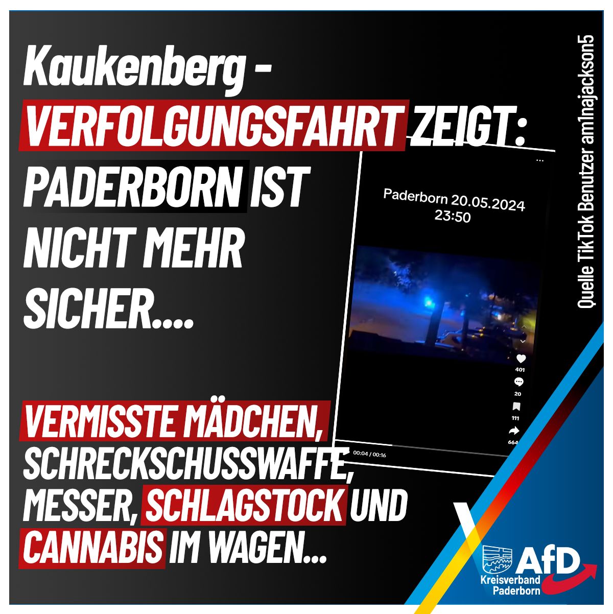 Du betrachtest gerade Verfolgungsjagd in Paderborn Kaukenberg