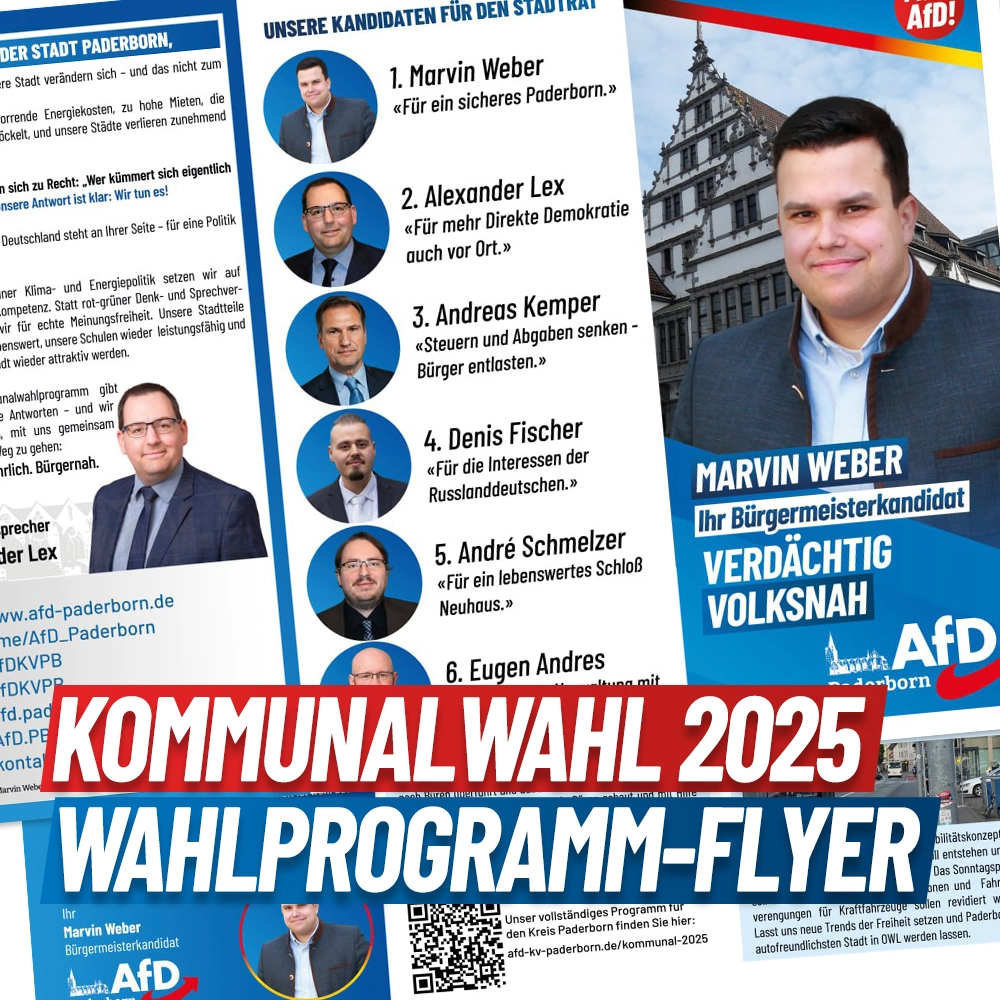 Du betrachtest gerade Wahlprogramm – Flyer AfD Stadt Paderborn Kommunalwahl