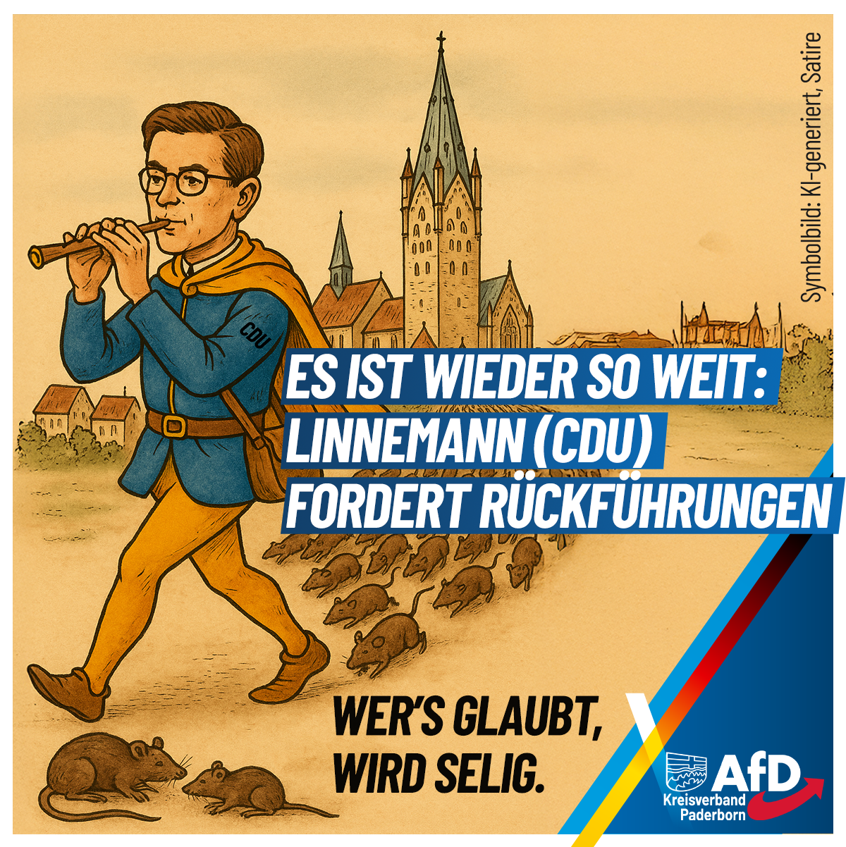 Mehr über den Artikel erfahren Wer’s glaubt: Linnemann (CDU) fordert Rückführungen