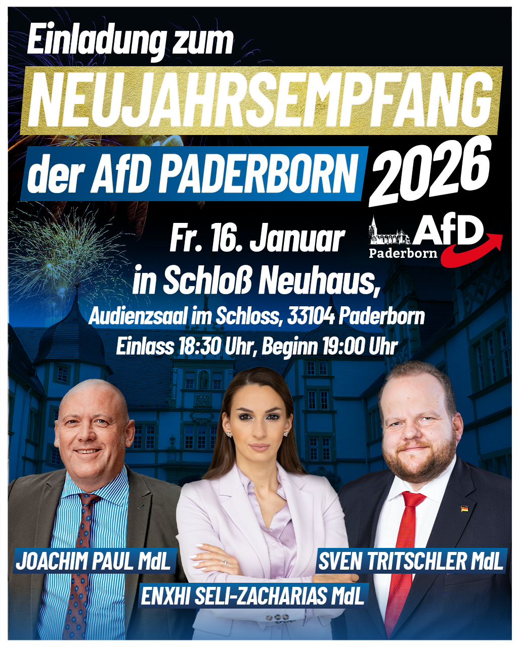 Mehr über den Artikel erfahren Neujahrsempfang AfD Paderborn 2026