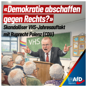 Mehr über den Artikel erfahren VHS PB Jahresauftakt – ein Lehrstück in Panikmache & AfD-Bashing!