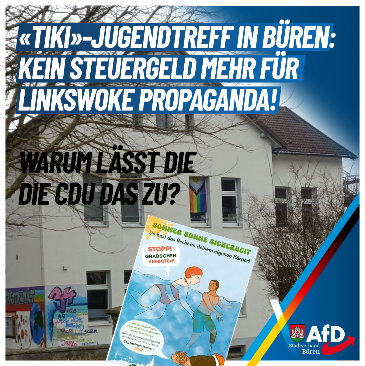 Du betrachtest gerade Bürener Jugendtreff: Linke Propaganda auf Steuerzahlerkosten