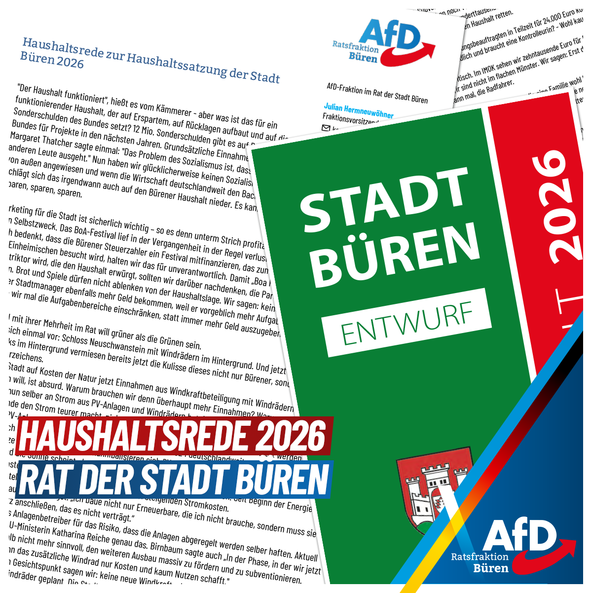 Du betrachtest gerade Haushaltsrede Büren 2026