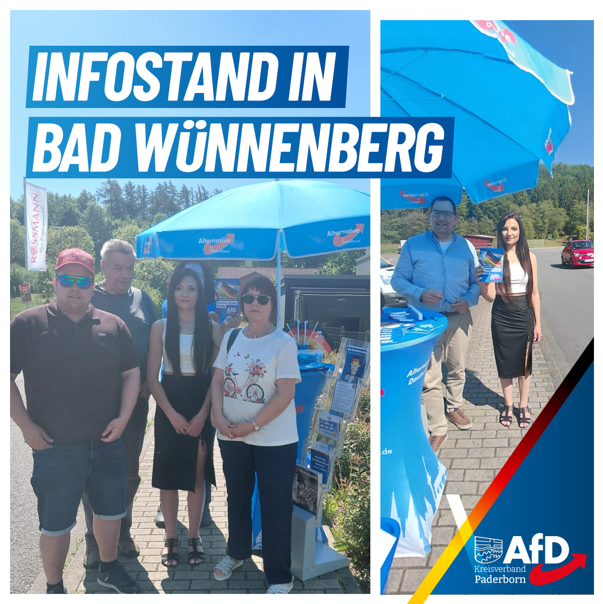 Du betrachtest gerade Infostand in Bad Wünnenberg bei Sonnenschein