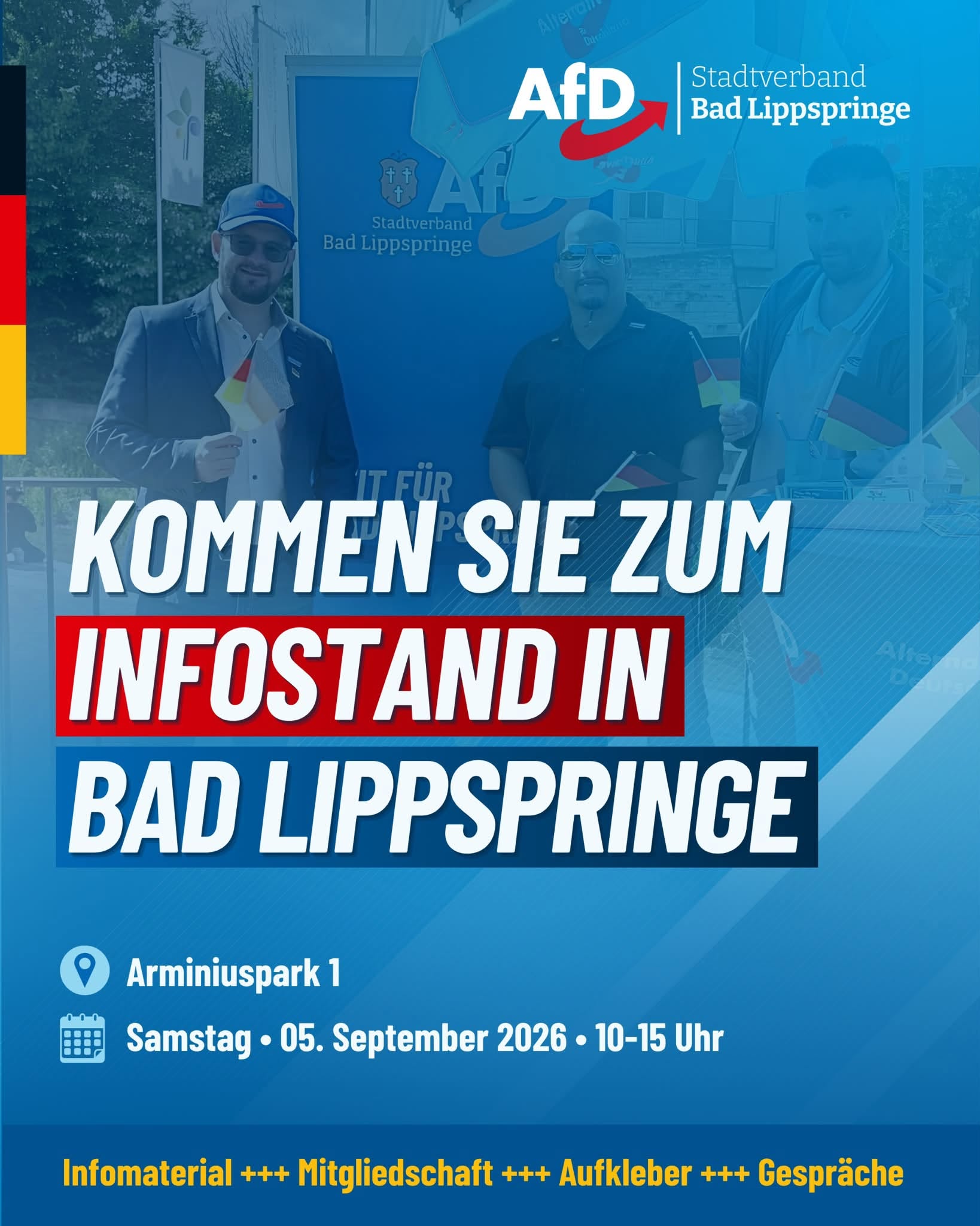 Du betrachtest gerade Infostand Bad Lippspringe 05.09.26