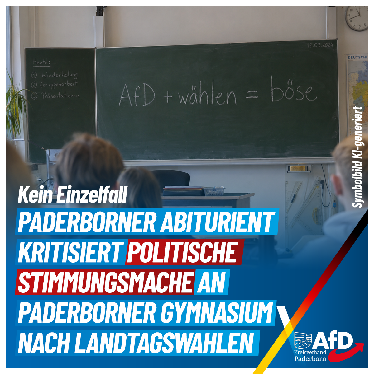 Du betrachtest gerade Paderborner Abiturient kritisiert politische Stimmungsmache